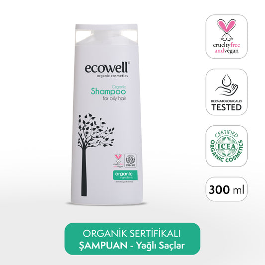 Certified Organic Shampoo - Oily Hair - 300 ml