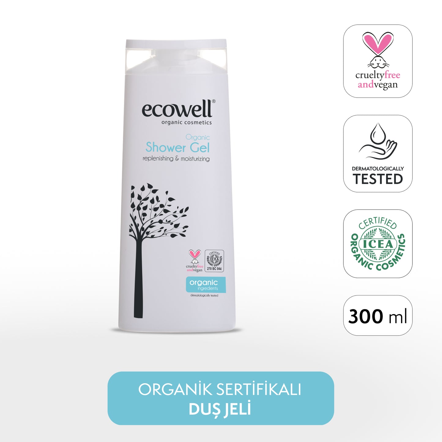 Certified Organic Shower Gel - 300 ml