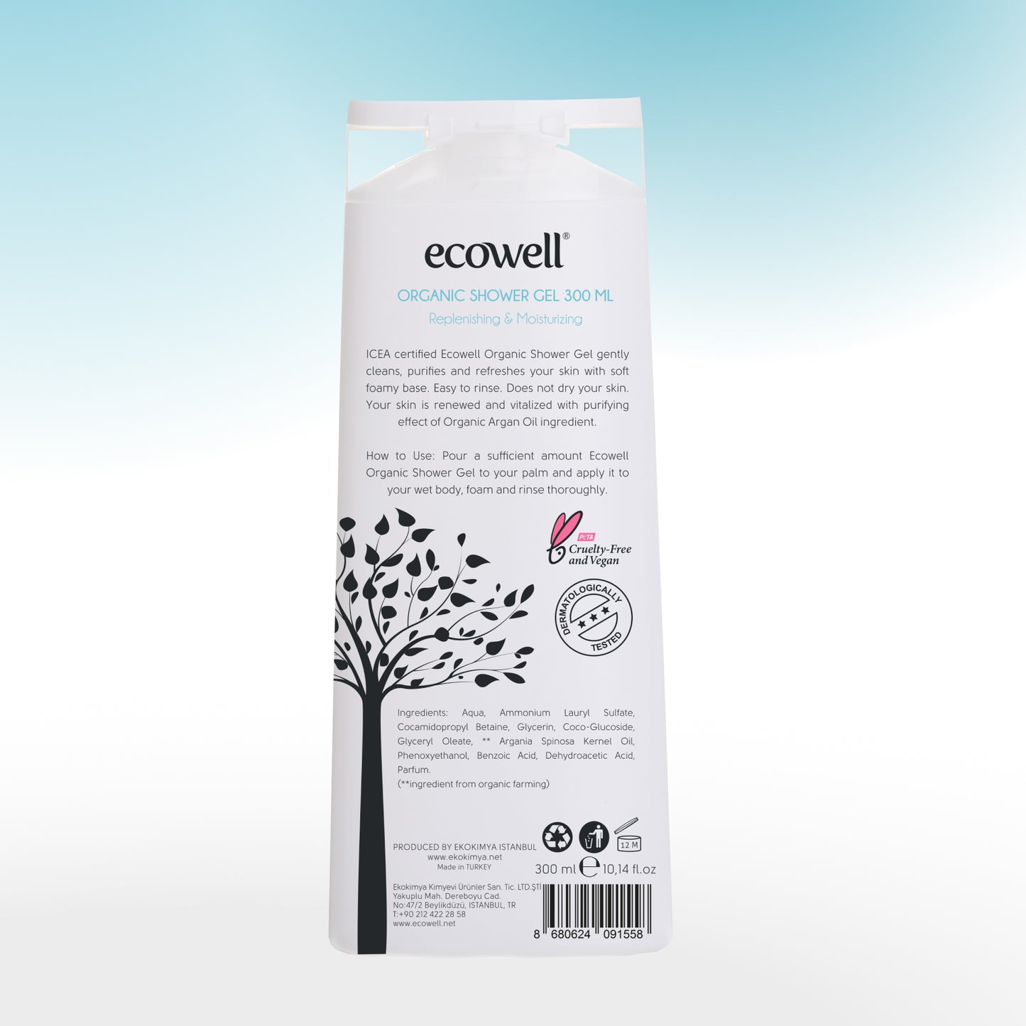 Certified Organic Shower Gel - 300 ml