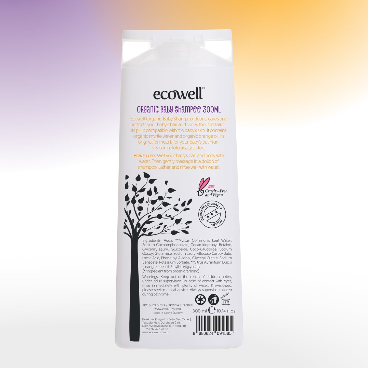 Certified Organic Baby Shampoo - 300 ml