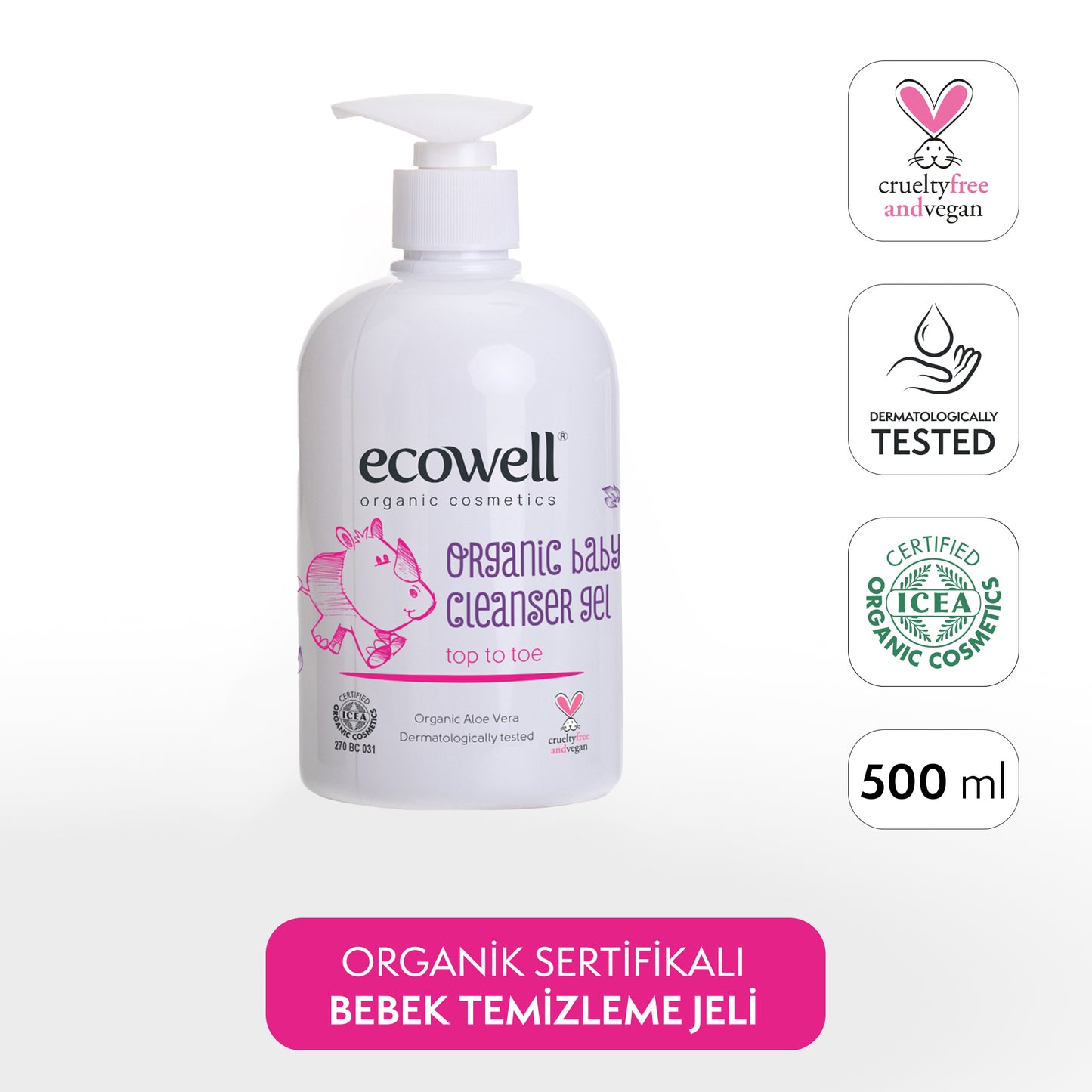 Certified Organic Baby Cleansing Gel - 500 ml