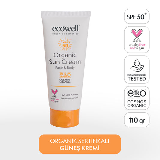 Certified Organic Sunscreen SPF 50 - 110 gr