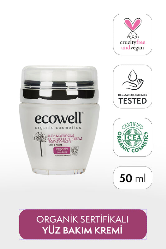 Certified Organic Moisturizing Face Care Cream - 50 ml