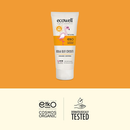 Certified Organic Baby Sunscreen SPF 50 - 110 gr