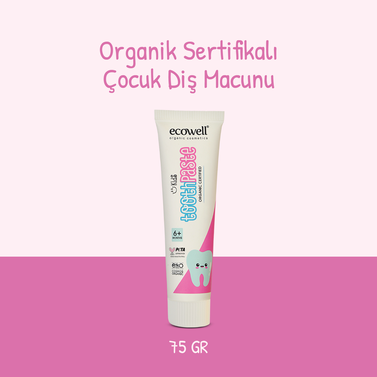 Certified Organic Children's Toothpaste - 75 gr