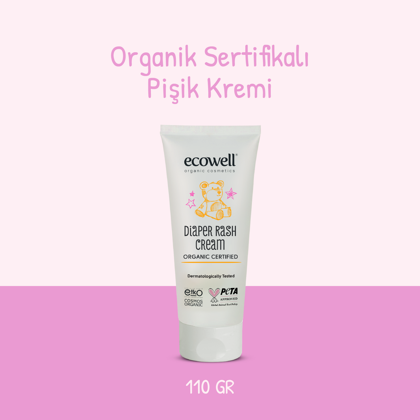 Certified Organic Diaper Rash Cream - 110 gr