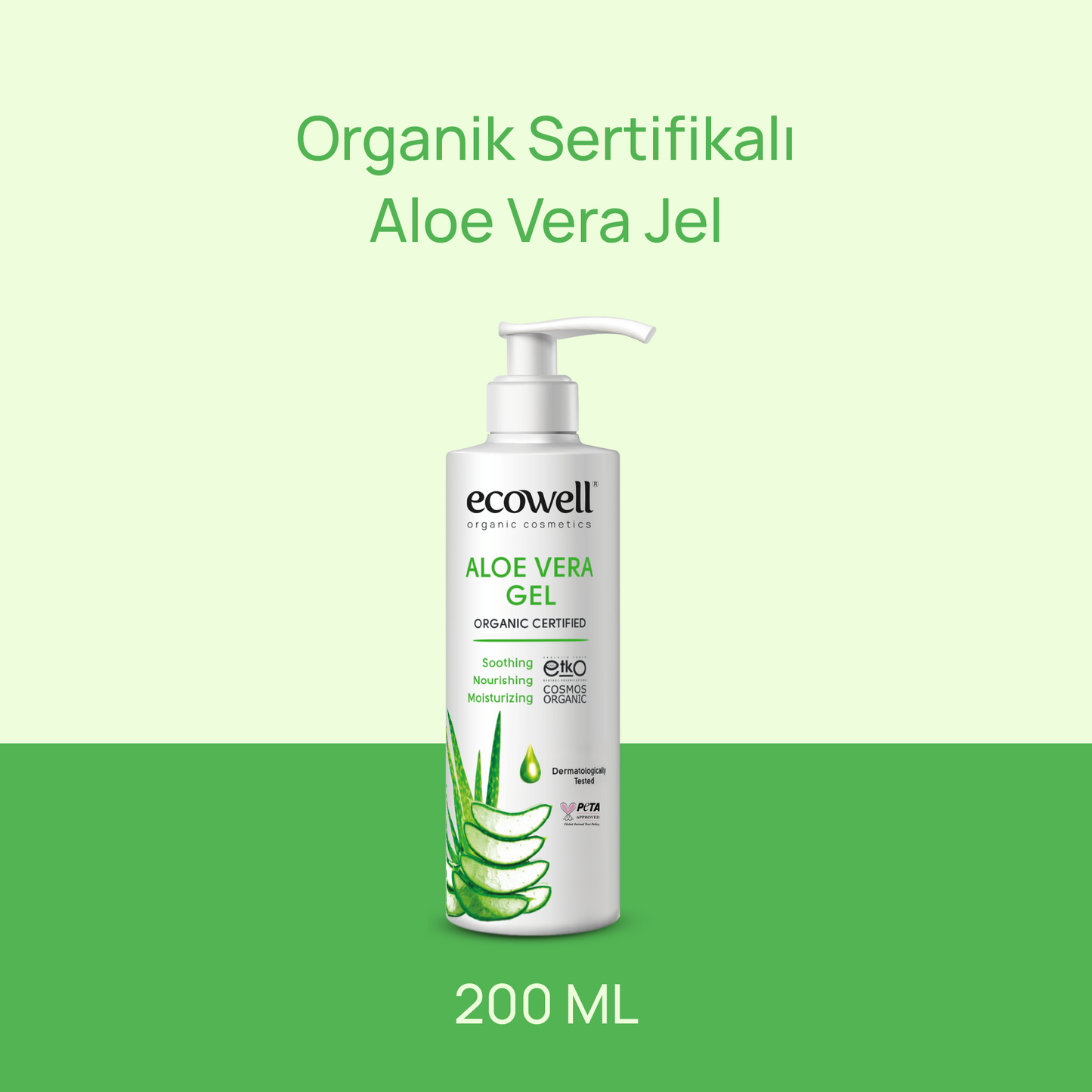 Certified Organic Aloe Vera Gel - 200 ml