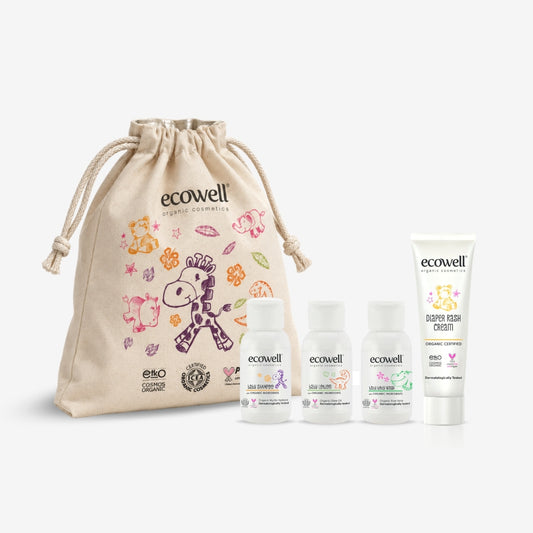 Certified Organic 4-Piece Baby Travel Set