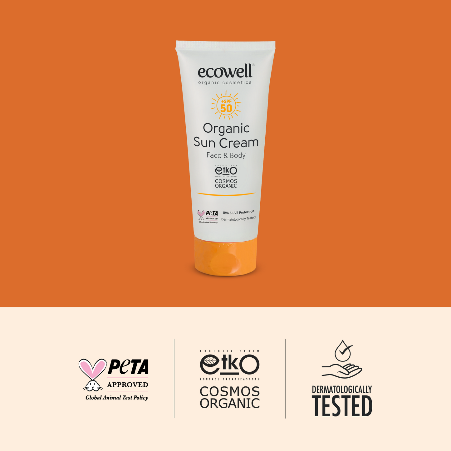 Certified Organic Sunscreen SPF 50 - 110 gr