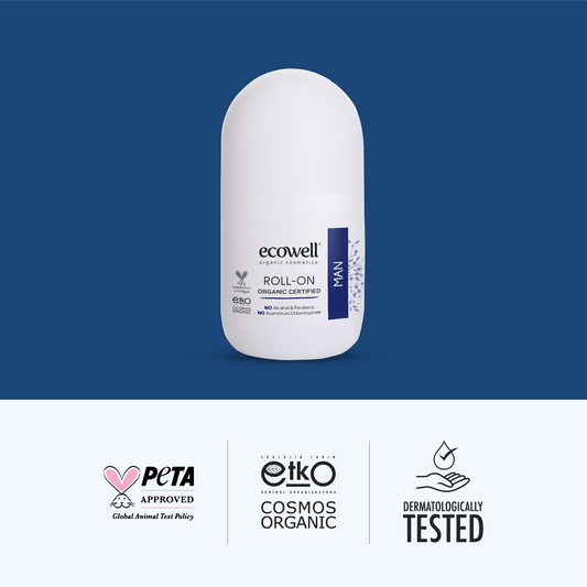 Certified Organic Men's Deodorant Roll-on - 75 ml
