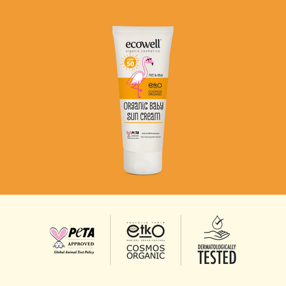 Certified Organic Baby Sunscreen SPF 50 - 110 gr