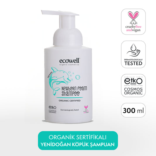 Sertifikalı Organik Yenidoğan Köpük Şampuan - 300 ml