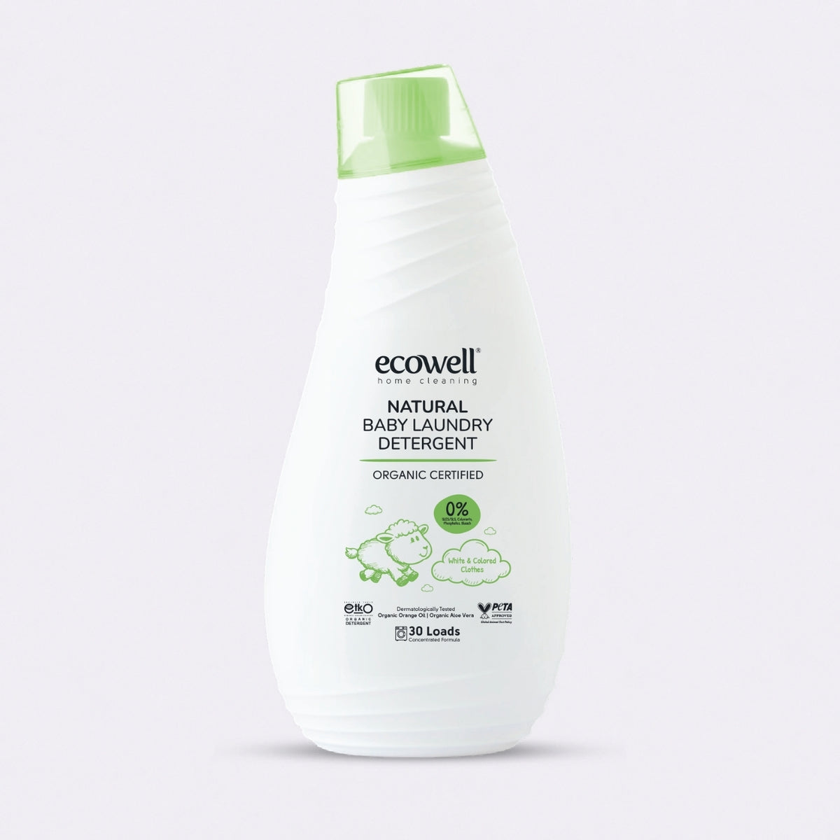 Ecowell Organik Sertifikalı Doğal Bebek Çamaşır Deterjanı – 1050 ml